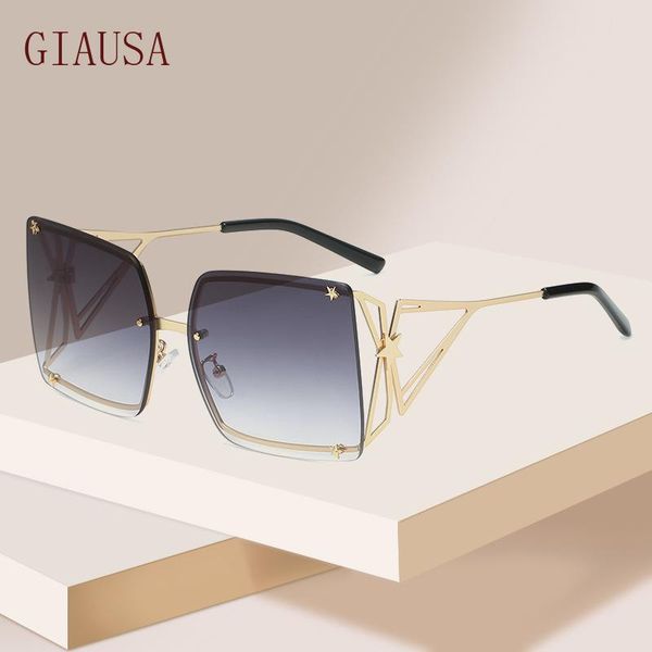 sunglasses giausa style metal frame star decoration baking paint color film trend men and women personality street po, White;black
sunglasses giausa style metal frame star decoration baking paint color film trend men and women personality street po, White;black