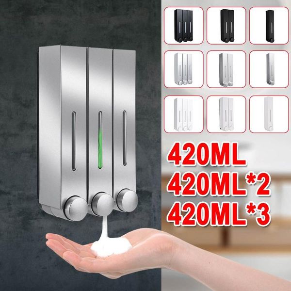 liquid soap dispenser 420ml wall mounted bathroom washing lotion hand shampoo body shower detergent
liquid soap dispenser 420ml wall mounted bathroom washing lotion hand shampoo body shower detergent