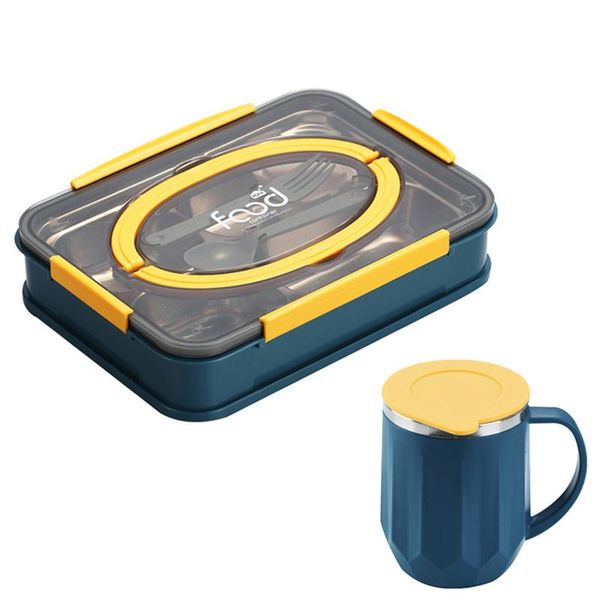 dinnerware sets 2021 304 stainless steel split lunch box compartment bento with insulation mug portable leakproof container for kid
dinnerware sets 2021 304 stainless steel split lunch box compartment bento with insulation mug portable leakproof container for kid