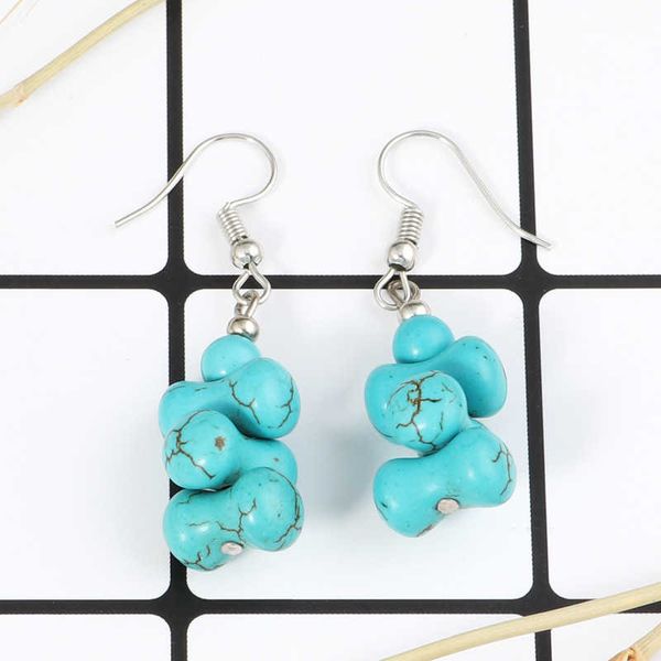 women's bone shape tibetan silver turquoise charm earrings dymtqe048 fashion gift national style women diy earring, Golden
women's bone shape tibetan silver turquoise charm earrings dymtqe048 fashion gift national style women diy earring, Golden