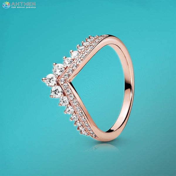 cluster rings ahthen 925 sterling silver princess wishbone women ngagement ring jewelry making girl, Golden;silver 
cluster rings ahthen 925 sterling silver princess wishbone women ngagement ring jewelry making girl, Golden;silver