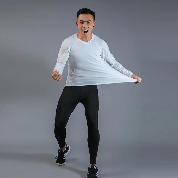 gym clothing 2 sets of men's sportswear o-neck training stretch black white suit running jogging fitness, White;black
gym clothing 2 sets of men's sportswear o-neck training stretch black white suit running jogging fitness, White;black
