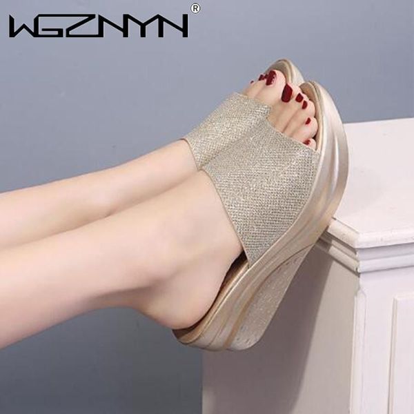 slippers summer women platform shoes bling wedges sequins flip flops pu leather sandals female casual flat woman, Black
slippers summer women platform shoes bling wedges sequins flip flops pu leather sandals female casual flat woman, Black