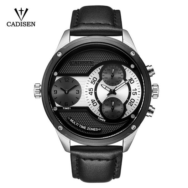 wristwatches 2021 cadisen men quartz chronography watches big design dual time zone casual military waterproof wristwatch, Slivery;brown
wristwatches 2021 cadisen men quartz chronography watches big design dual time zone casual military waterproof wristwatch, Slivery;brown