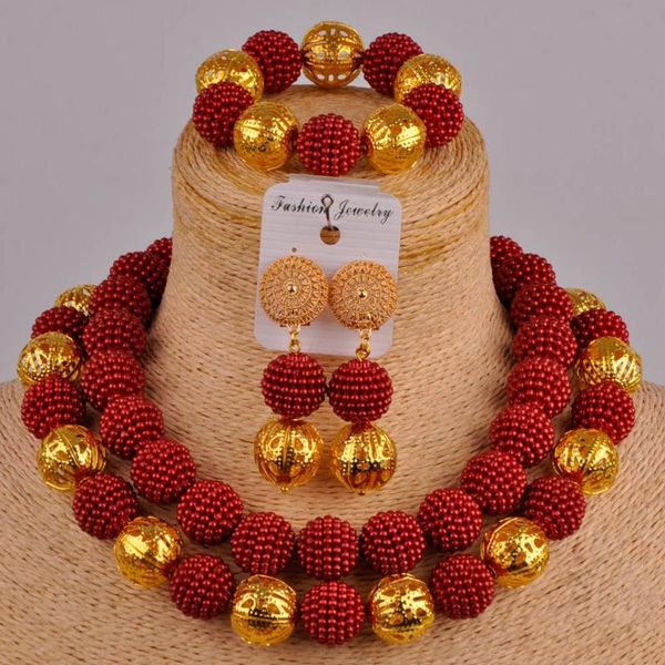 earrings & necklace burgundy wine african wedding jewelry set nigerian simulated pearl beads jewellry sets zz15, Silver
earrings & necklace burgundy wine african wedding jewelry set nigerian simulated pearl beads jewellry sets zz15, Silver
