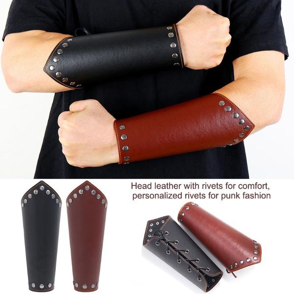 vintage men armband leather wide archery arm guard viking bracer gauntlet wristband bracelet wrist sleeve, Black;gray
vintage men armband leather wide archery arm guard viking bracer gauntlet wristband bracelet wrist sleeve, Black;gray