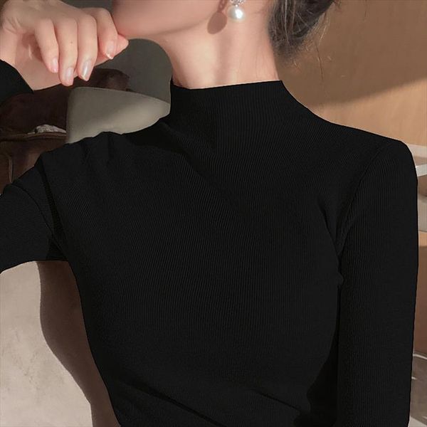 korean autumn winter turtleneck women womens sweaters basic bottoming knitwear knitted cotton pullovers femme jumper, White;black
korean autumn winter turtleneck women womens sweaters basic bottoming knitwear knitted cotton pullovers femme jumper, White;black
