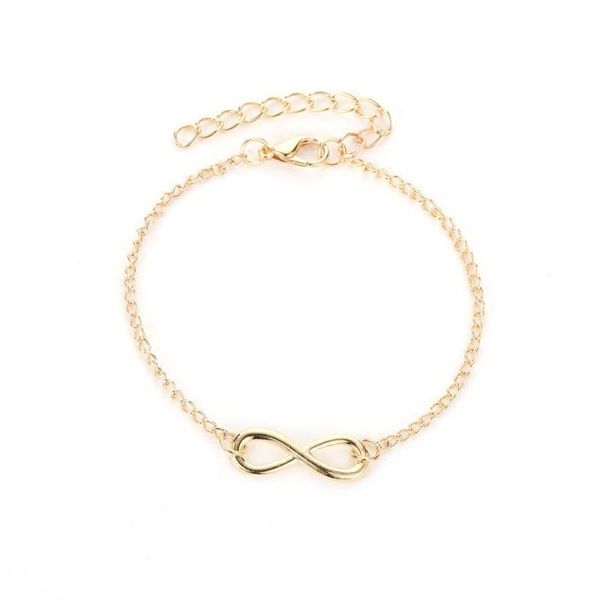 charm bracelets women men silver gold color 8 shape bracelet infinity bangles link chain statement jewelry accessories, Golden;silver
charm bracelets women men silver gold color 8 shape bracelet infinity bangles link chain statement jewelry accessories, Golden;silver