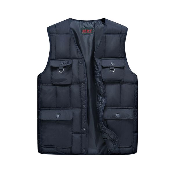 mens multi-pocket winter padded cotton jacket warm puffer vest travelers vest men casual waistcoat male 2018 new, Black;white
mens multi-pocket winter padded cotton jacket warm puffer vest travelers vest men casual waistcoat male 2018 new, Black;white