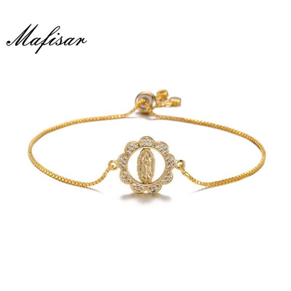 charm bracelets mafisar classic design gold color blessed virgin mary for women men clear cz cross bracelet christian jewelry, Golden;silver
charm bracelets mafisar classic design gold color blessed virgin mary for women men clear cz cross bracelet christian jewelry, Golden;silver
