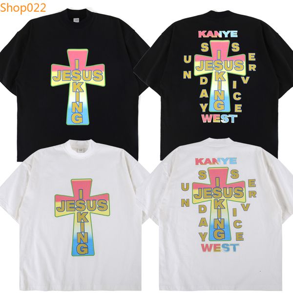 2021 new jhip-hop jesus rei camisa das mulheres dos homens kanye oeste servio domingo cruz impresso t estilo de vero yifa, Black
2021 new jhip-hop jesus rei camisa das mulheres dos homens kanye oeste servio domingo cruz impresso t estilo de vero yifa, Black