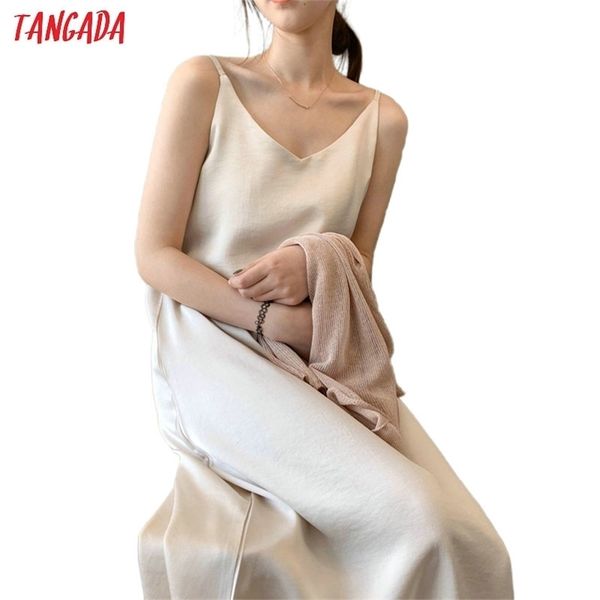 tangada women solid color midi dress strap adjust sleeveless 2021 korean fashion lady elegant dresses vestido asf03, Black;gray
tangada women solid color midi dress strap adjust sleeveless 2021 korean fashion lady elegant dresses vestido asf03, Black;gray