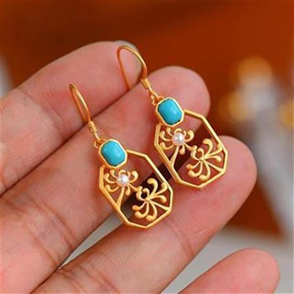 dangle & chandelier independent design ancient gold craftsmanship chinese classical style geometric earrings exquisite silver jewelry
dangle & chandelier independent design ancient gold craftsmanship chinese classical style geometric earrings exquisite silver jewelry