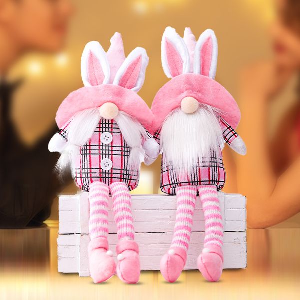 easter bunny gnome swedish elf buffalo check plush pink rabbit figurine spring home decoration ornaments tomte for gift jk2102ph 
easter bunny gnome swedish elf buffalo check plush pink rabbit figurine spring home decoration ornaments tomte for gift jk2102ph