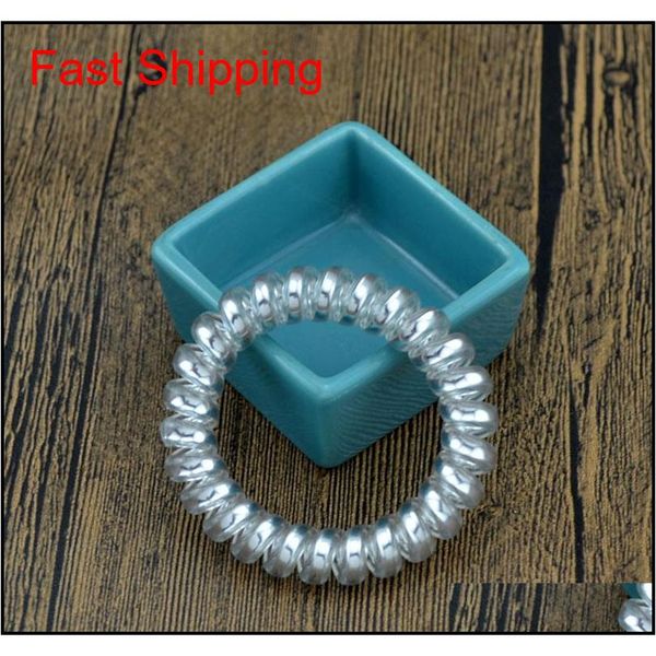 new fashion telephone wire elastic hair bands rope hair ring tie gum spiral rubber bands hair ac jllflf carshop2006, Silver
new fashion telephone wire elastic hair bands rope hair ring tie gum spiral rubber bands hair ac jllflf carshop2006, Silver