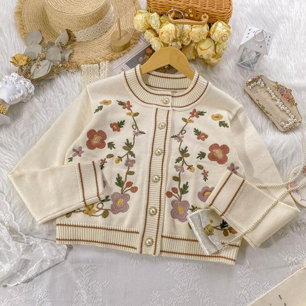 women's knits & tees 2021 autumn knit female flower cardigan women loose casual o neck knitted sweater fall coat lady apricot, White
women's knits & tees 2021 autumn knit female flower cardigan women loose casual o neck knitted sweater fall coat lady apricot, White