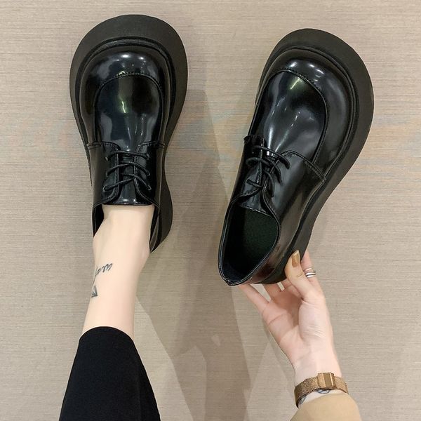 round toe platform oxford shoes for women chunky heel british style high heel women pumps lace up mary janes shoes women, Black;white
round toe platform oxford shoes for women chunky heel british style high heel women pumps lace up mary janes shoes women, Black;white