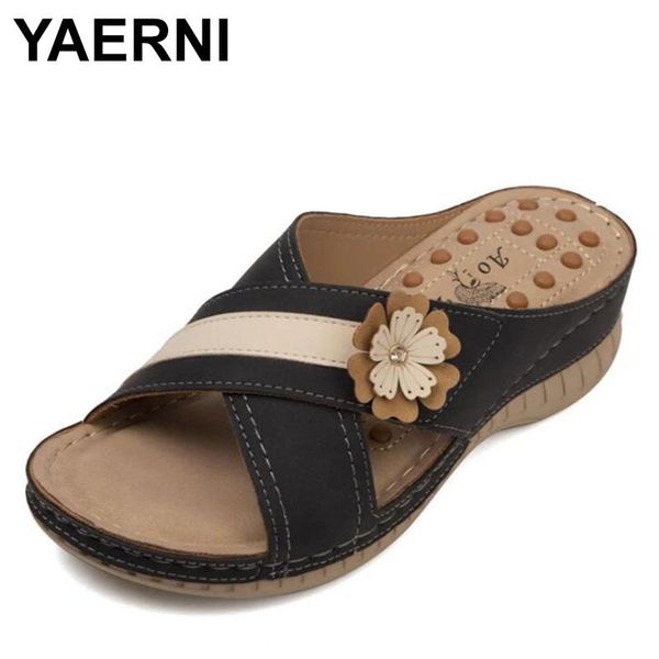 slippers yaerniwoman pu leather flower sandals holiday leisure beach shoes light weight cozy home chunky platform s, Black
slippers yaerniwoman pu leather flower sandals holiday leisure beach shoes light weight cozy home chunky platform s, Black