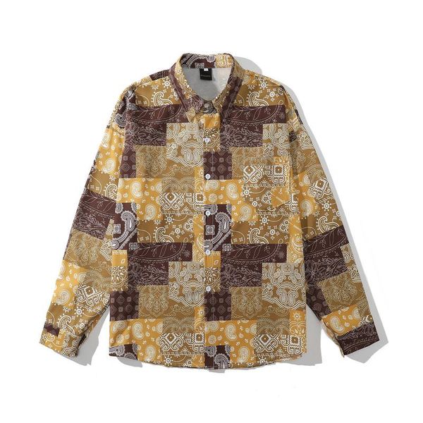 men's casual shirts lapel fashion atmospheric plaid spring and autumn style street trend harajuku loose big size, White;black
men's casual shirts lapel fashion atmospheric plaid spring and autumn style street trend harajuku loose big size, White;black