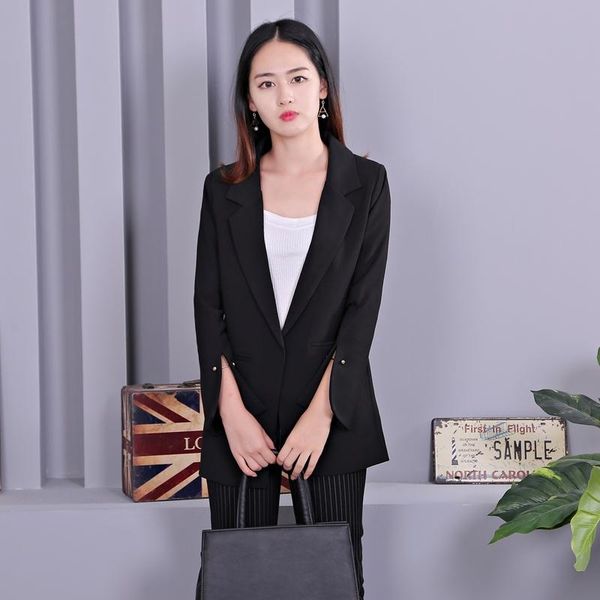 women's suits & blazers 2021 autumn pattern leisure time man's suit long fund sleeve easy vent horn small loose coat woman x5003, White;black
women's suits & blazers 2021 autumn pattern leisure time man's suit long fund sleeve easy vent horn small loose coat woman x5003, White;black