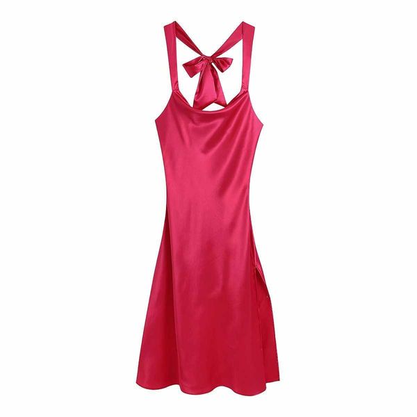 vintage summer solid dress women bow swinging collar female vintage straps side slit mini dresses casual woman robe femme 210709, Black;gray
vintage summer solid dress women bow swinging collar female vintage straps side slit mini dresses casual woman robe femme 210709, Black;gray