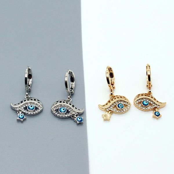 hoop & huggie 1pair turkish eye star tassel earrings for women vintage cute zircon hollow eyelashes ear stud jewelry e698-97, Golden;silver
hoop & huggie 1pair turkish eye star tassel earrings for women vintage cute zircon hollow eyelashes ear stud jewelry e698-97, Golden;silver