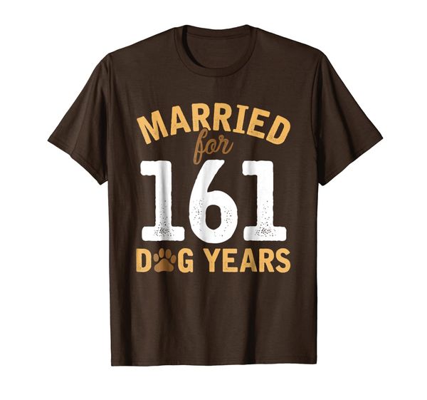 Cute Married For 161 Dog Years T-shirt 23rd Anniversary, Mainly pictures