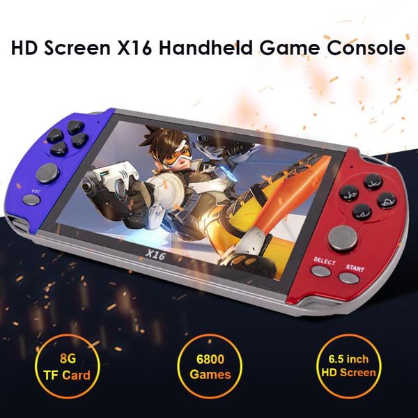 portable game players x16 6.5 inch handheld pocket console 8gb for children gift with built-in 6800
portable game players x16 6.5 inch handheld pocket console 8gb for children gift with built-in 6800