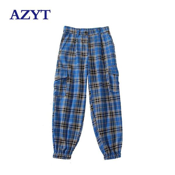 women's pants & capris azyt harajuku style plaid woman 2021 autumn loose high waist cargo casual pocket sweatpants female, Black;white
women's pants & capris azyt harajuku style plaid woman 2021 autumn loose high waist cargo casual pocket sweatpants female, Black;white