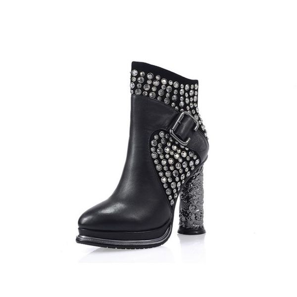 boots euro printed super high heel womens 2021 rivet punk shoes buckle brand genuine leather party footwear, Black
boots euro printed super high heel womens 2021 rivet punk shoes buckle brand genuine leather party footwear, Black