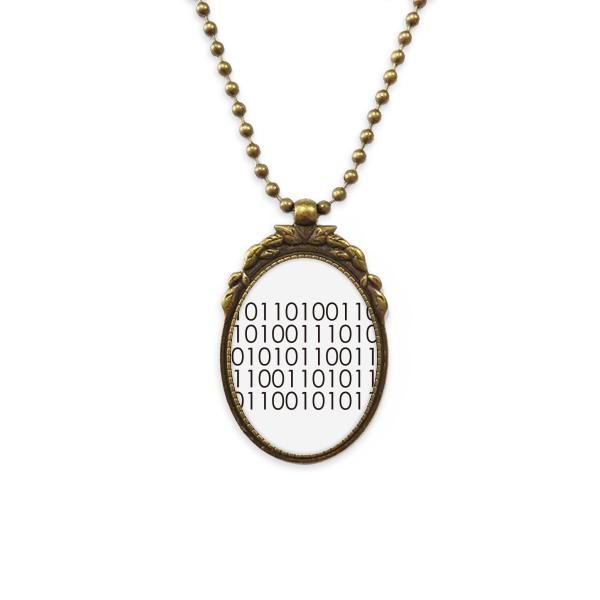 pendant necklaces programmer binary system world antique brass necklace vintage jewelry deluxe gift, Silver
pendant necklaces programmer binary system world antique brass necklace vintage jewelry deluxe gift, Silver