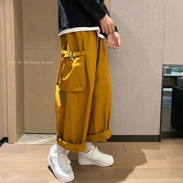 men's pants safari style wide leg slacks pockets men straight loose hiphop high street baggy streetwear joggers s-3xl, Black
men's pants safari style wide leg slacks pockets men straight loose hiphop high street baggy streetwear joggers s-3xl, Black