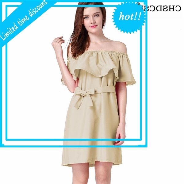 off shoulder sun clock summer women ruffle casual shore short beach dress lady slash neck loose mini dresses, Black
off shoulder sun clock summer women ruffle casual shore short beach dress lady slash neck loose mini dresses, Black