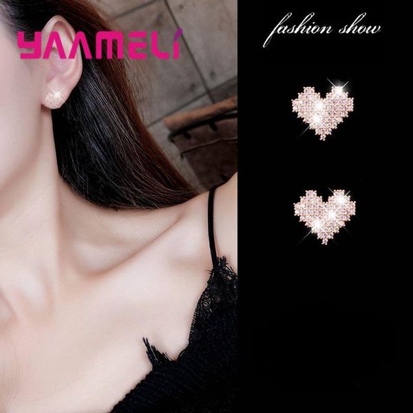 stud luxury 925 sterling silver heart statement earrings for women girls wedding cz crystal fashion jewelry wholesale, Golden;silver
stud luxury 925 sterling silver heart statement earrings for women girls wedding cz crystal fashion jewelry wholesale, Golden;silver
