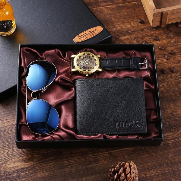 wristwatches 3pcs/set boutique gift set, glasses + large dial quartz watch wallet,, Slivery;brown
wristwatches 3pcs/set boutique gift set, glasses + large dial quartz watch wallet,, Slivery;brown