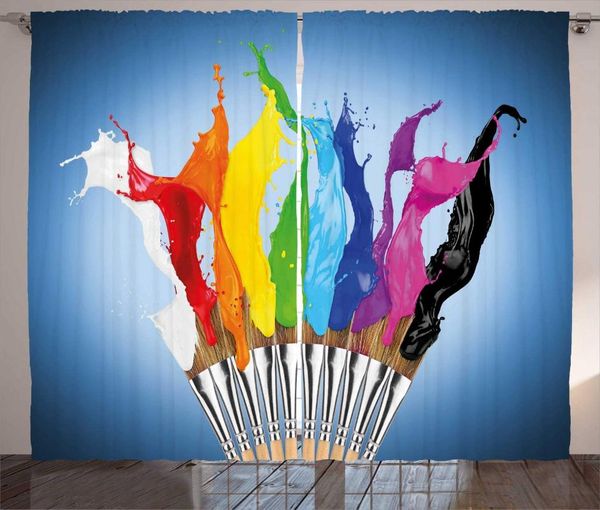 curtain & drapes multicolor colorful curtains color splashes paint brushes row realistic design art print living room window
curtain & drapes multicolor colorful curtains color splashes paint brushes row realistic design art print living room window