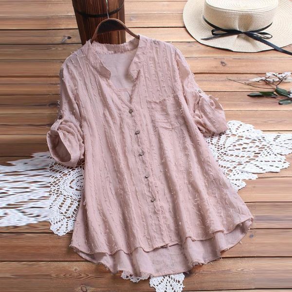 women's blouses & shirts women plus size vintage long sleeve v-neck lace button blouse blusa chemisier décontracté, White
women's blouses & shirts women plus size vintage long sleeve v-neck lace button blouse blusa chemisier décontracté, White
