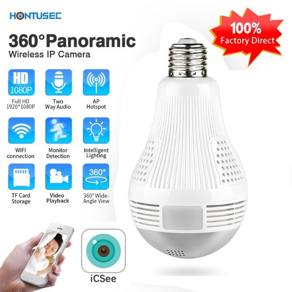 icsee hd 360° panoramic wifi 1080p ip camera light bulb video surveillance wifi camera fisheye with night vision two way audio
icsee hd 360° panoramic wifi 1080p ip camera light bulb video surveillance wifi camera fisheye with night vision two way audio