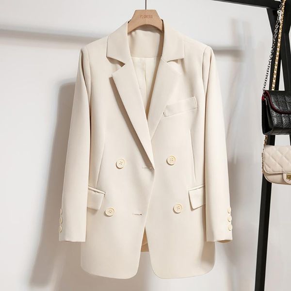 women's suits & blazers spring autumn korean style loose blazer women clothing fashion casual double breasted office s-xl black beige w, White;black
women's suits & blazers spring autumn korean style loose blazer women clothing fashion casual double breasted office s-xl black beige w, White;black