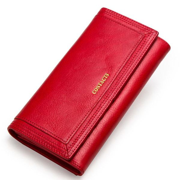 wallets fashion women long style multi-functional wallet purse fresh genuine leather female clutch card holder b22, Red;black
wallets fashion women long style multi-functional wallet purse fresh genuine leather female clutch card holder b22, Red;black
