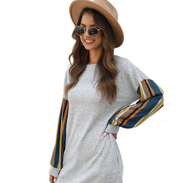 2021 new fashion women office casual knitted style autumn striped stitching women's clothing t-shirt es xgsy, Black;gray
2021 new fashion women office casual knitted style autumn striped stitching women's clothing t-shirt es xgsy, Black;gray