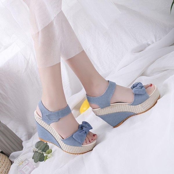sandals 35-40 ladies high thick heel shoes wedge sandal with platform woman summer dress 2021 women's fashion bow shoe female, Black
sandals 35-40 ladies high thick heel shoes wedge sandal with platform woman summer dress 2021 women's fashion bow shoe female, Black