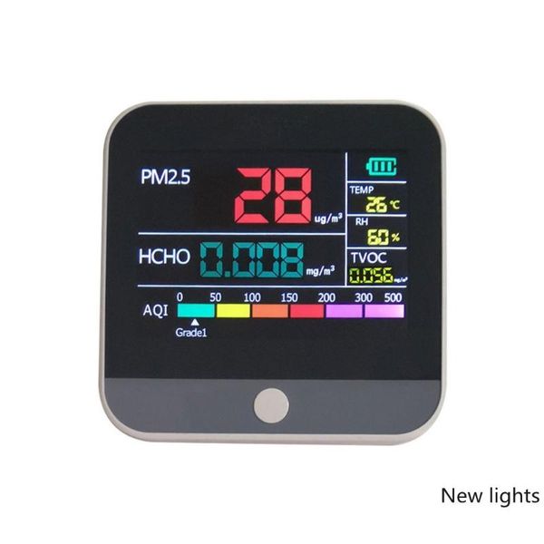 aqi air quality analysis tester pm2.5/hcho/tvoc temperature humidity monitor gas detector analyzer measuring tool smog meter
aqi air quality analysis tester pm2.5/hcho/tvoc temperature humidity monitor gas detector analyzer measuring tool smog meter