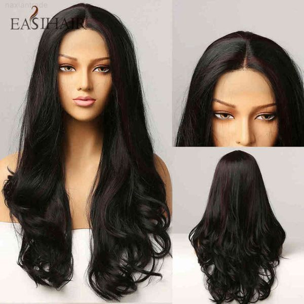 easihair long black front synthetic s baby hair women lace wig natural wavy high density heat ristant
easihair long black front synthetic s baby hair women lace wig natural wavy high density heat ristant