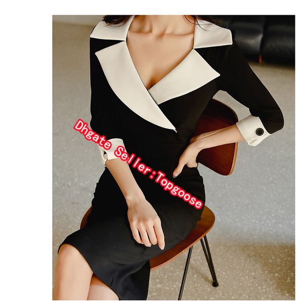 fashion dress women spring dresse casual office lady elegant business bodycon wear to work dress vestidos clothes, Black;gray
fashion dress women spring dresse casual office lady elegant business bodycon wear to work dress vestidos clothes, Black;gray
