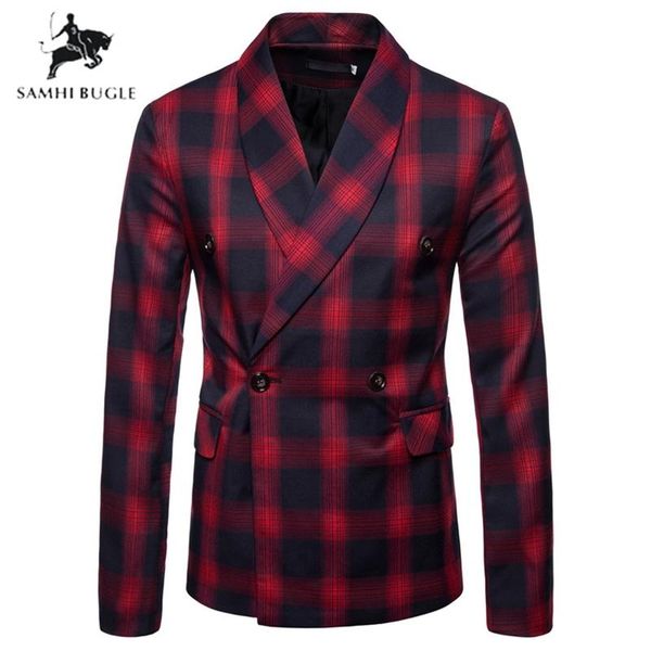 men's suits & blazers double breasted suit jacket button lattice coat fashionable checked men wedding groom, White;black
men's suits & blazers double breasted suit jacket button lattice coat fashionable checked men wedding groom, White;black