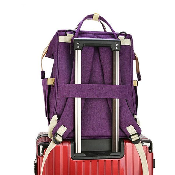 diaper bags three in one multi functional backpack with changing table crib large capacity travel folding bag
diaper bags three in one multi functional backpack with changing table crib large capacity travel folding bag