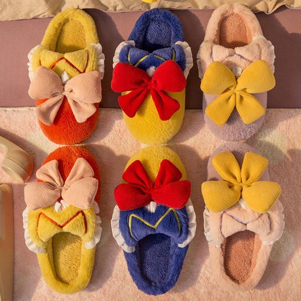 slippers fashion women's shoes for 2021 winter plush home warm cotton cute butterfly-knot mixed colors female's sandals, Black
slippers fashion women's shoes for 2021 winter plush home warm cotton cute butterfly-knot mixed colors female's sandals, Black