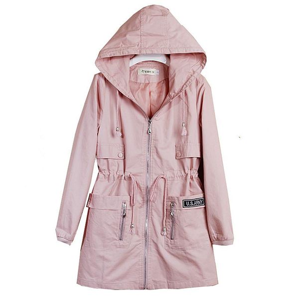 women's trench coats 2021 spring clothes autumn outerwear girls slim casual long sleeve hooded coat windbreaker female outwear, Tan;black
women's trench coats 2021 spring clothes autumn outerwear girls slim casual long sleeve hooded coat windbreaker female outwear, Tan;black