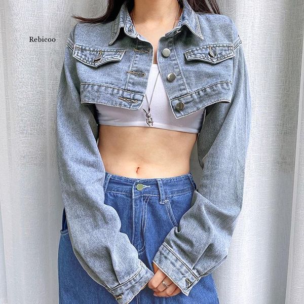 y2k solid cropped denim jacket women autumn vintage kpop streetwear jeans down coat female winter girls top, Black;brown
y2k solid cropped denim jacket women autumn vintage kpop streetwear jeans down coat female winter girls top, Black;brown